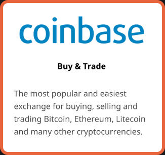 Buy & Trade The most popular and easiest exchange for buying, selling and trading Bitcoin, Ethereum, Litecoin and many other cryptocurrencies.